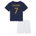 Francie Antoine Griezmann #7 Dětské Oblečení Domácí Dres MS 2022 Krátkým Rukávem (+ trenýrky)